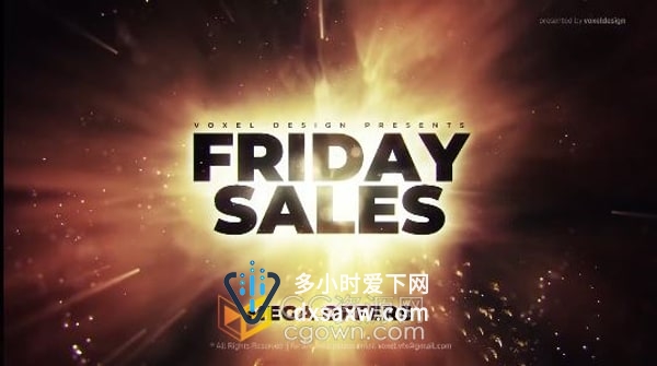 金色光斑烟花绽放文字标题信息展示揭幕战AE模板下载