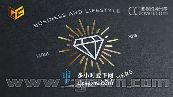 AE教程 结合AI制作复古徽章标志动画效果 含AE源文件