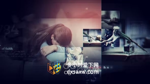 AE模板-企业发展史时间线展示历史纪录片图文动画Timeline Impression