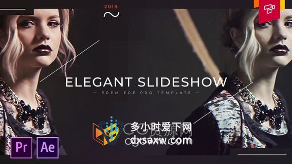 AE与PR模板-优雅幻灯片时尚动态项目Elegant Slideshow