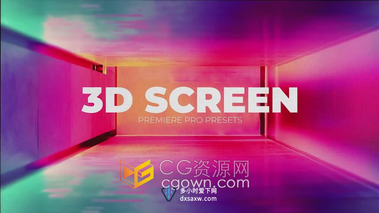 PR预设-82种3D虚拟拍摄镜头屏幕动画效果像素化高光相机对焦抖动等