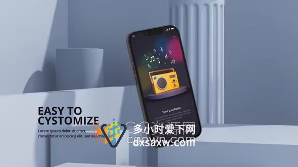 3D场景苹果手机iPhone 13模型展示移动设备电子产品广告AE视频模板