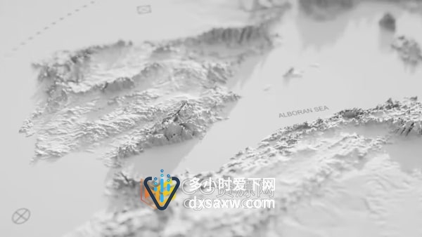 3D山脉世界地图冒险旅行标志LOGO公司企业版图介绍片头AE模板