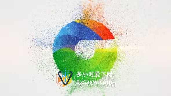 2种3D粒子汇聚特效动画LOGO视频片头-AE模板