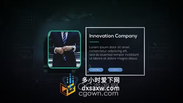 AE模板-数字技术商业活动视频演示科技公司宣传片
