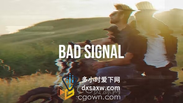 Bad Signal 20个故障效果不良信号画面效果制作AE模板