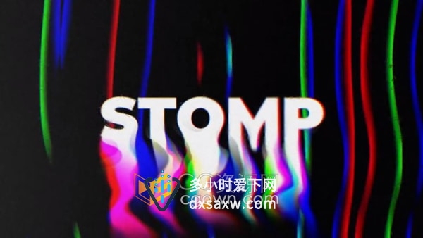 活力动感粗体文本时尚过渡效果开场白AE模板