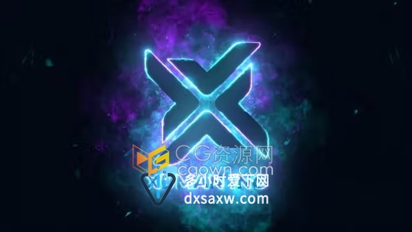 4K分辨率能量电流特效LOGO动画视频片头AE模板