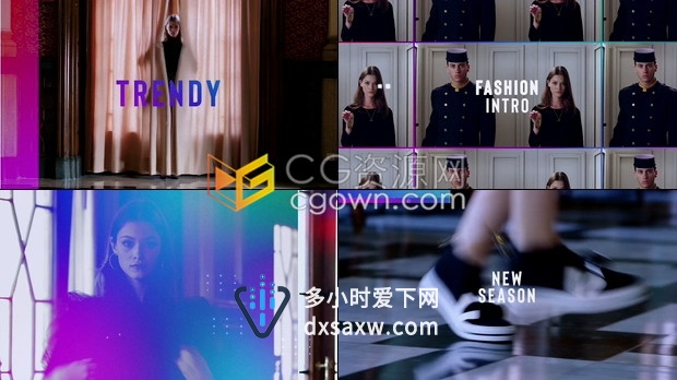 PR模板制作时尚vlog短片介绍时装周美容娱乐模特视频剪辑效果
