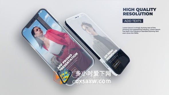 AE模板-手机设备显示屏演示APP应用商业推广视频宣传