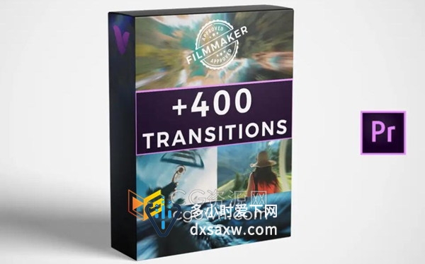 PR制作视频转场效果400+Transitions支持Premiere Pro软件使用下载