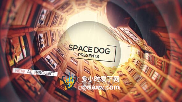 AE/PR模板-镜头光圈视差动画图形简单图文开场视频