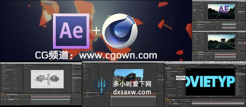 Cineware & Cinema 4D Lite For After Effects CS7最新教程合集