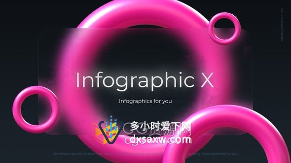 AE模板-大数据统计分析信息图表业务标注时间线图形图标动画