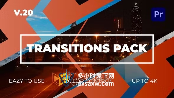 PR模板-16个图形剪切过渡Transitions Pack V20