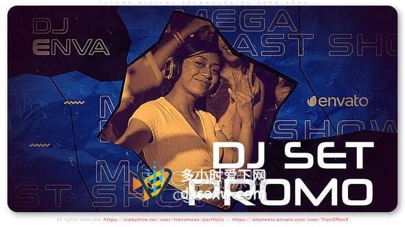 AE模板-制作DJ音乐会开幕式派对邀请函节日舞会宣传片