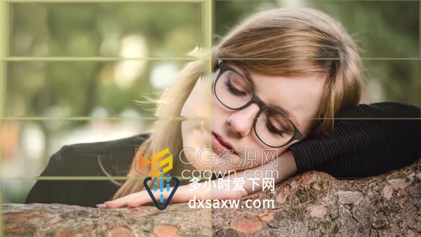 16个整洁的比例缩放/栅格网格动画效果过渡AE转场模板