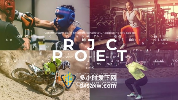 AE模板动感片头非常适合推广健身房体育运动锻炼机构