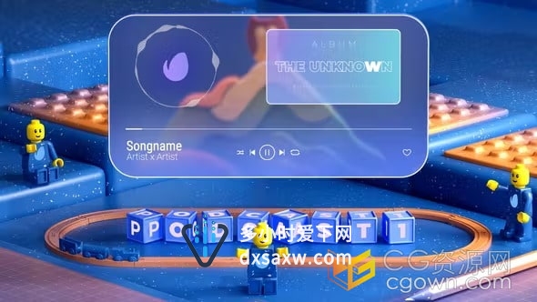AE模板-儿童播客音乐广播电台儿歌宣传有趣娱乐节目游戏活动介绍