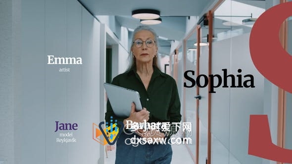 AE模板- 经济商业领袖企业界人物介绍动画标题