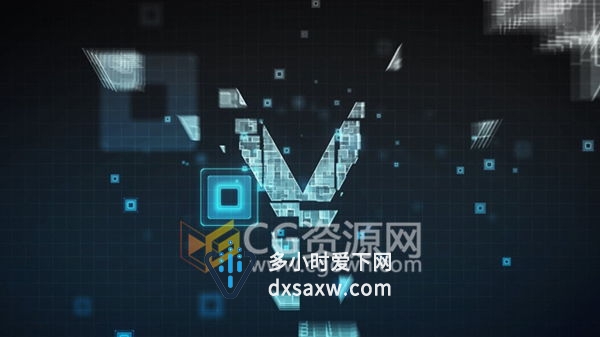 AfterEffects学习教程 制作高科技感宣传片头像素汇聚动画
