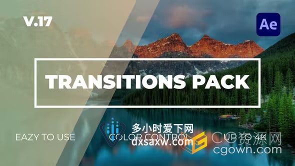 视频过渡工具包Transitions Pack V17-AE转场模板下载