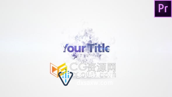 PR预设-创意快速简洁明亮烟雾爆裂文字标题LOGO展示动画