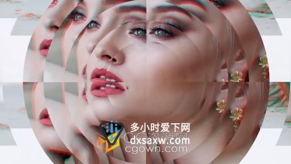 AE模板-40个几何形式图案独特玻璃风格过渡转场元素