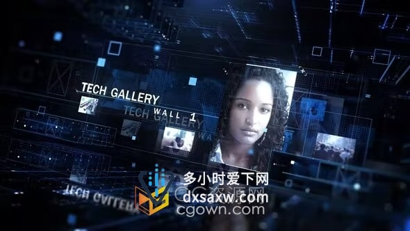 三维场景智能物联网信息技术互联网IT企业科技宣传片AE模板