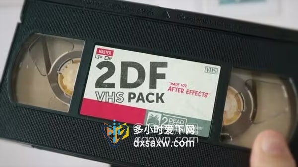 2DF VHS Pack怀旧复古磁带电视录像机真实场景过渡效果-AE模板