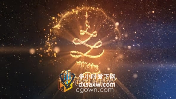 优雅华丽粒子特效动画LOGO宣传片头视频-AE模板