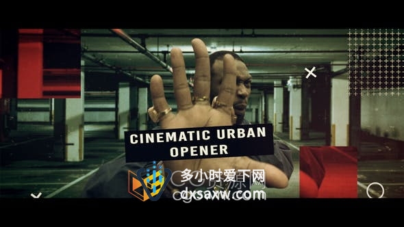 Premiere很酷新模板带有彩色叠加分屏定帧上剪切图像背景与人物分开定格介绍视频