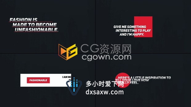 PR预设-20组现代简单图形演变文字动画版式动态企业标题字幕