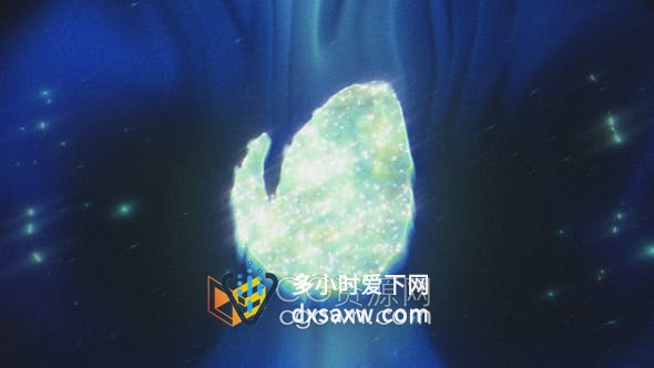 AE模板-液态效果闪亮神秘感标题和标志动画