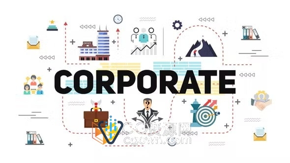 AE模板-企业文化展示公司业务介绍商务信息图表企业排版场景