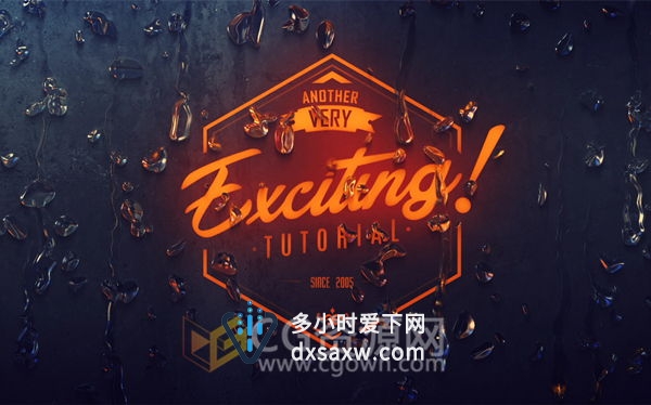 AE特效教程 制作雨滴玻璃水珠滑落动画特效