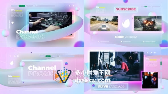 AE模板-视频游戏宣传片动态电子竞技比赛预告