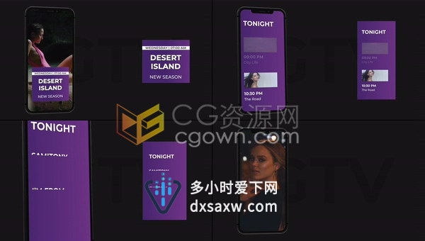PR模板-10种垂直高清设计手机视频广告宣传动态海报社交媒体小视频生成器