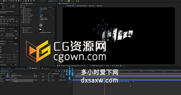 AE教程 Mt. Mograph图形动画系列教程第71集 城市重影效果 Greeble Text