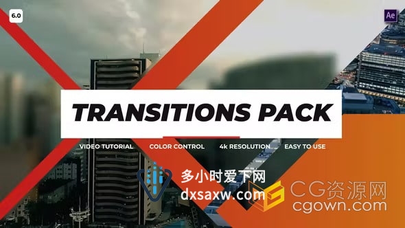 16个视频过渡元素包Transitions Pack 6.0-AE转场模板