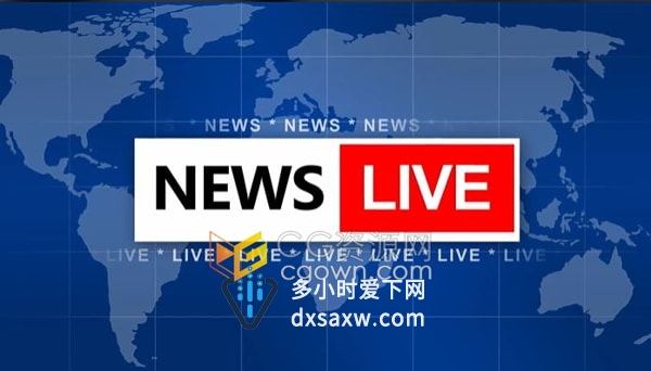 AE模板-4K新闻报道突发新闻频道包装