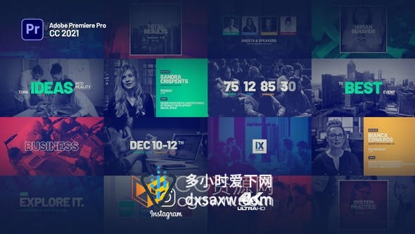 PR模板-创意在线活动预告产品宣传片商业会议培训视频