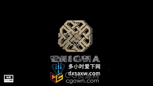 Glitch Logo PR模板故障特效动画视频片头