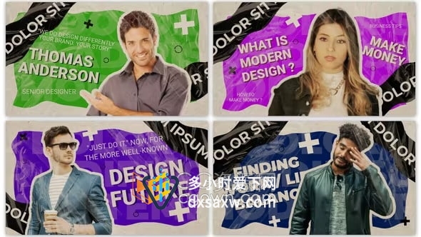 AE模板-流行时尚潮流引领者网红博主介绍片头Podcast Opener Intro