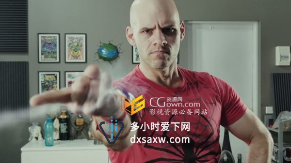 AE视频教程 制作蜘蛛侠吐丝合成特效 After Effects 教程