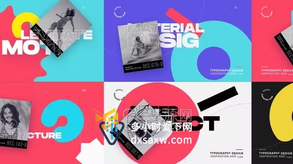 4K分辨率AE模板时尚现代开场视频片头动画制作
