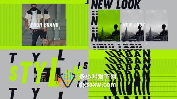 AE模板-很酷的都市街头嘻哈摇滚风格运动时尚短片介绍