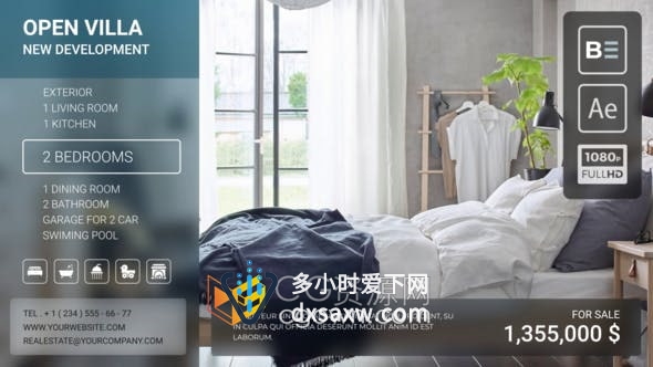 AE模板-住宅酒店公寓房地产公司广告企业产品服务宣传片