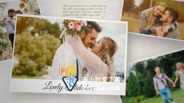 PR模板-温馨唯美旅行照片相册家庭婚礼视频幻灯片Photo Slideshow