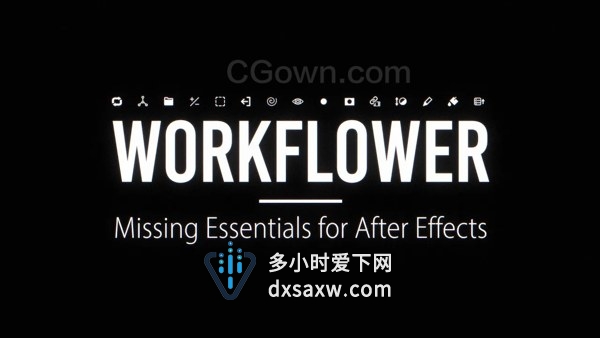 AE脚本Workflower v1.1.1 创建图层组整理管理优化工作流程